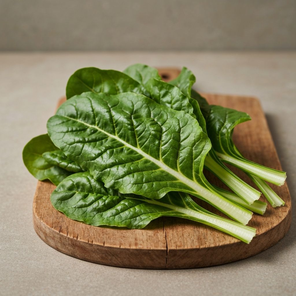 Fresh chard leaves
